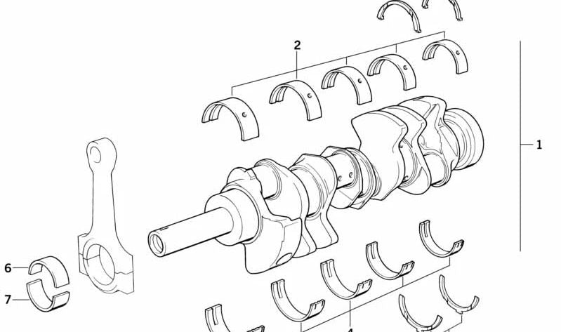 Disco de guía superior para BMW Serie 5 E34, E39 Serie 7 E32, E38 Serie 8 E31, X5 E53, Z8 E52 (OEM 11211702148). Original BMW