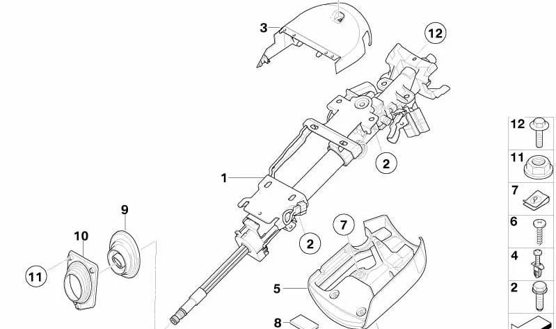 OEM de revêtement inférieur 51717033749 pour BMW E85, E86. BMW d'origine.