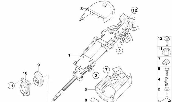 Manguito para BMW Z4 E85, E86 (OEM 32306758151). Original BMW.