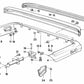 Parachoques trasero derecho para BMW E30 (OEM 51121937392). Original BMW.