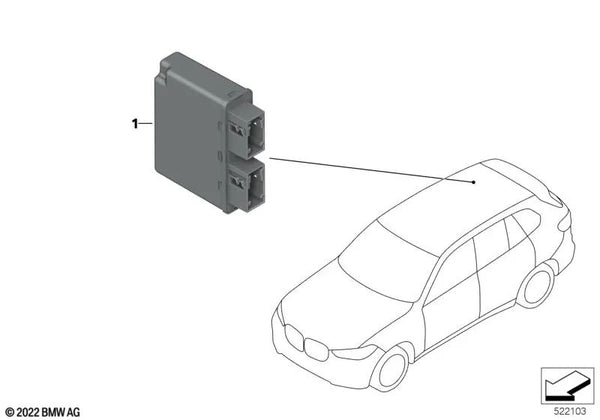 Unidad de Control de Sensor de Ultrasonido para BMW F40, F44, G42, G87, G20, G21, G28, G80, G81, G22, G23, G26, G82, G83, G11N, G12N, G14, G15, G16, G05, G06, G07, G29 (OEM 66205A44586). Original BMW.