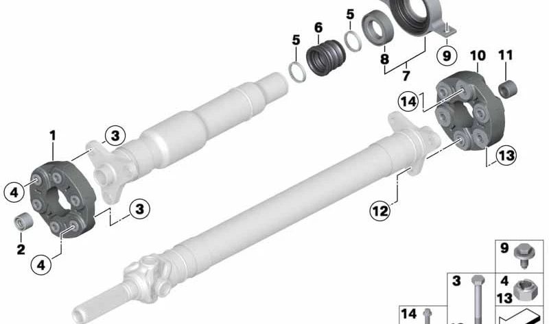 Disco de acoplamiento para BMW E90, E91, E92, E93, E60, E61, E63, E64, E65, E66, E84 (OEM 26117573276). Original BMW