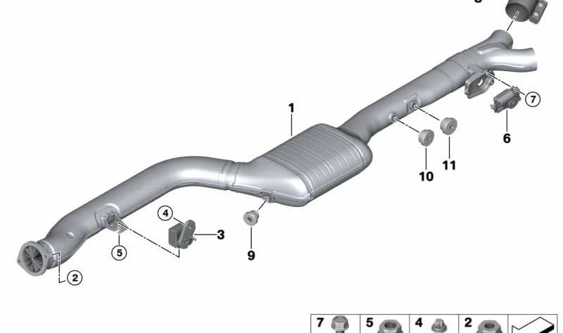 Verschlussschraube für BMW G05, G06, G07 (OEM 18308490171). Original BMW