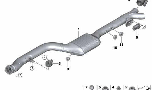 Closing screw for BMW G05, G06, G07 (OEM 18308490171). Original BMW