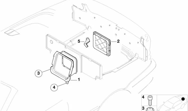 Parafuso cilíndrico para BMW 3 E46 Series (OEM 07119900570). BMW original.