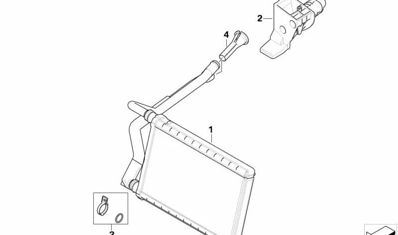 OEM -Heizungsregulationsventil 64119253425 für BMW E81, E82, E87, E88, E90, E91, E92, E93, E84. Original BMW.