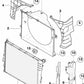 Scheda sinistra OEM 17115A4EF63 per BMW E46, E63, E64. BMW originale.