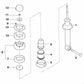 Support Bearing for BMW 5 Series E39 (OEM 33521091710). Original BMW.