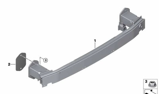 Prise en charge du pare-chocs arrière pour BMW G20, G21 (OEM 51127462410). BMW d'origine.