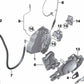 OEM 51217184907 Supporto della cerniera sinistra per BMW F25, F26, E71, E72. BMW originale.