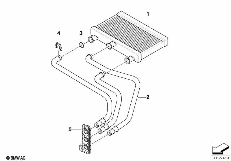 Junta para BMW E60, E61, E63, E64 (OEM 64116933925). Original BMW.