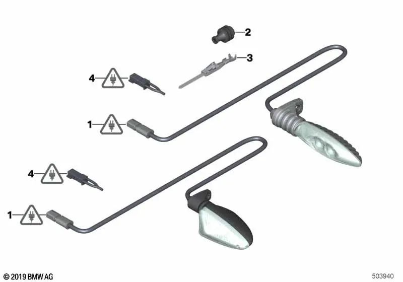 Einzelleiterabdichtung para BMW Serie 1 E81, E82, E87, E88, F20, F21, Serie 2 F22, Serie 3 E46, E90, E91, E92, E93, F30, F31, F34, Serie 4 F32, F33, X1 E84, X3 E83, F25, Z4 E85, E86, E89 (OEM 12527503411). Original BMW.