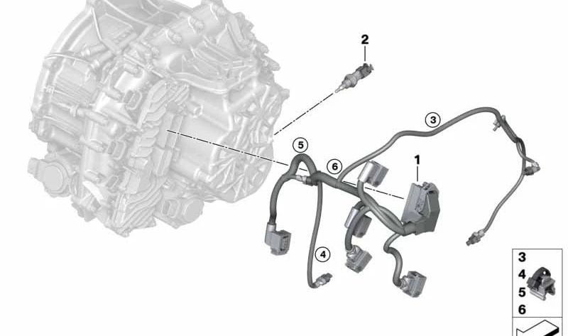 Cableado eléctrico OEM 28005A42119 para BMW Serie 2 Active Tourer (U06). Original BMW.