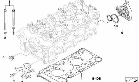 Juego de tornillos para culata OEM 11127557934 para BMW E90, E91, E92, E93, E60, E61, E63, E64, E65, E66, E67, E70, E71, E72, F01, F02, F03, F04, X5 E70 y X6 E71. Original BMW.