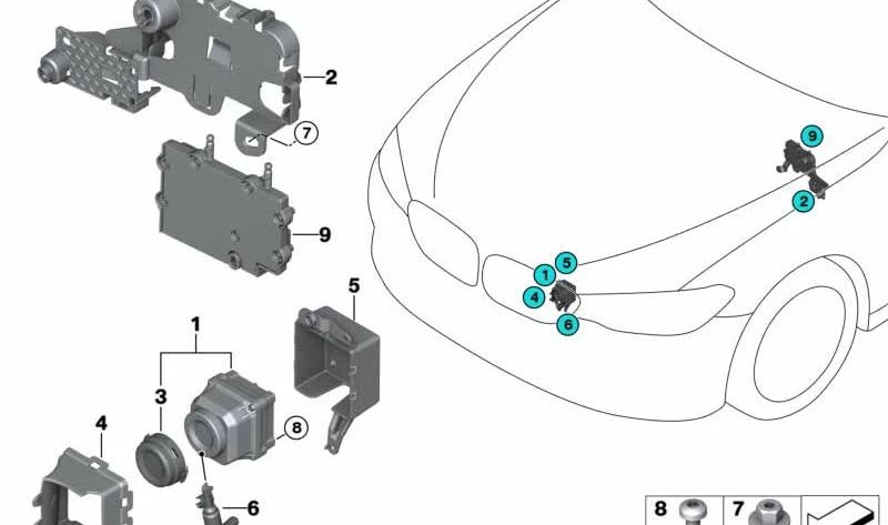 Camera Holder for BMW G32 (OEM 51137412420). Original BMW