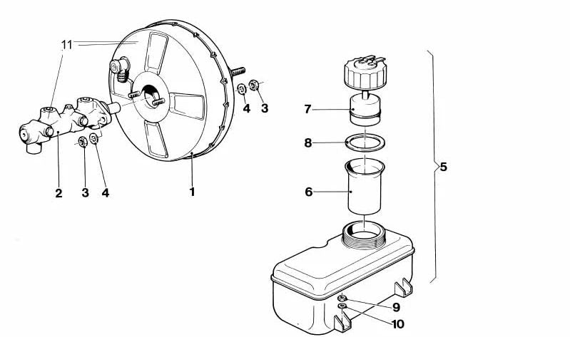 Cierre con interruptor de advertencia para BMW E12, E24 (OEM 34321153156). Original BMW