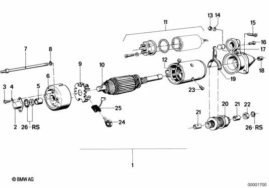 Starterzahnrad für BMW R248 (OEM 12411243402). Original BMW.