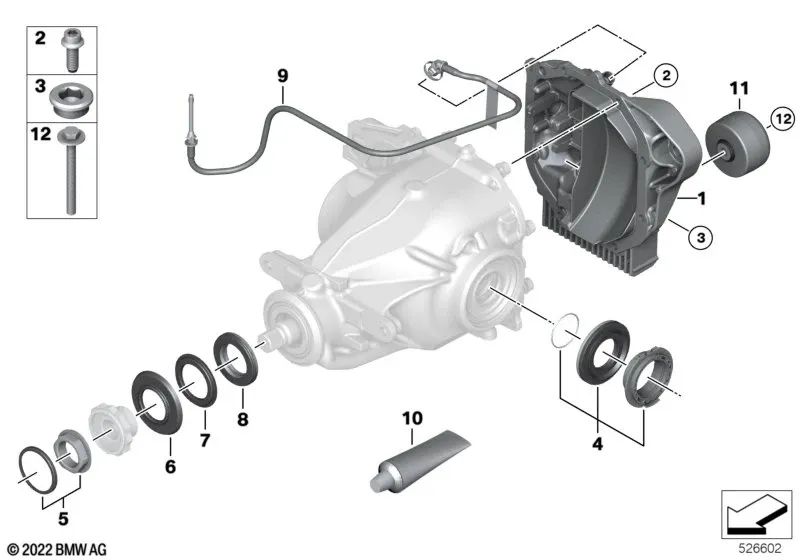 Lüftungskanal für BMW X5 G05, G18 Serie X6 G06, X7 G07 (OEM 33107936361). Original BMW