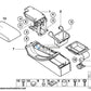 Bandeja Apoyabrazos En Beige Claro 2 Para Bmw E46 . Original Recambios