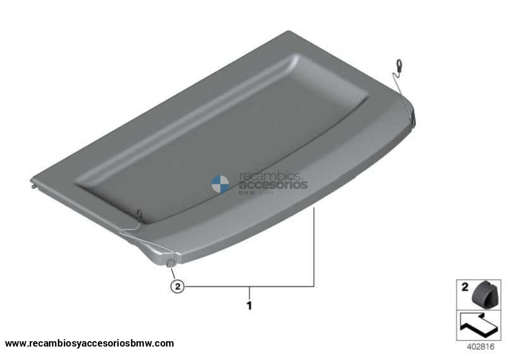 Bandeja Trasera Estante Fondo Deposito Para Bmw F45 . Original Recambios