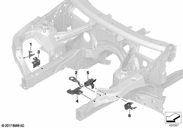 Soporte Depósito de Expansión para BMW F97, G01, G08, F98, G02 (OEM 41007481019). Original BMW