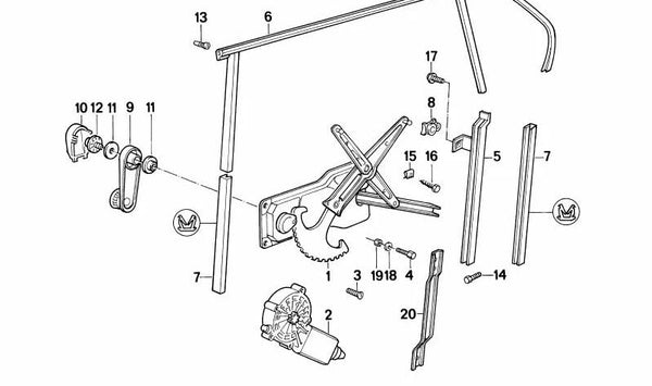 Arandela de empuje para BMW Serie 5 E34 (OEM 51328126715). Original BMW