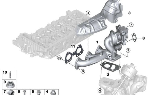 Vis OEM 07148594910 pour BMW G42, G20, G21, G28, G22, G23, G26, G30, G31, G32, G01, G02. BMW d'origine.