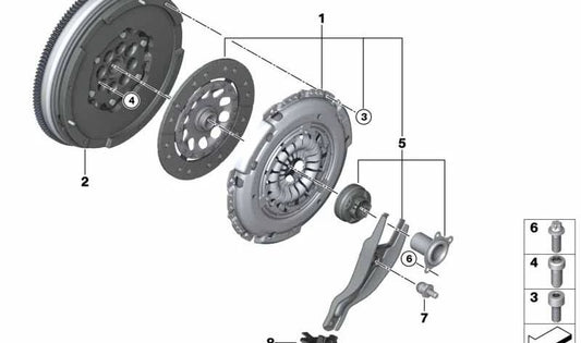 BIMASA STAGER OEM 21208600209 per BMW F52, F45, F46, F48, F49, F55, F56, F57, F54, F60. BMW originale.