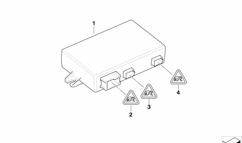 Unidad de Control Cámara Retrovisor Externa para BMW E70, E71 (OEM 66539167213). Original BMW