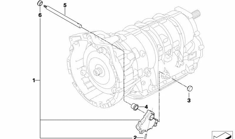 Axialsicherung para BMW Serie 3 E46, X3 E83 (OEM 24507514360). Original BMW