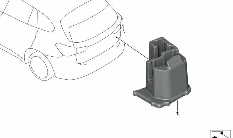 HKFM/LFE-Unterstützung für BMW 2er F46, F46N, X1 F48, F49 (OEM 61357426595). Original BMW