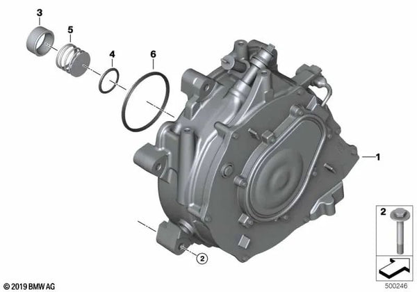 Resorte de Compresión para BMW I01, I01N (OEM 12318637788). Original BMW