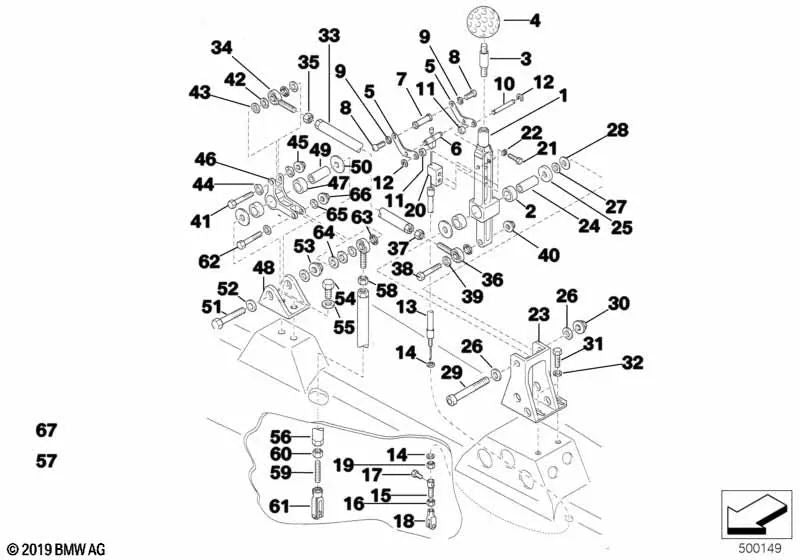 Eje para BMW (OEM 25112483247). Original BMW