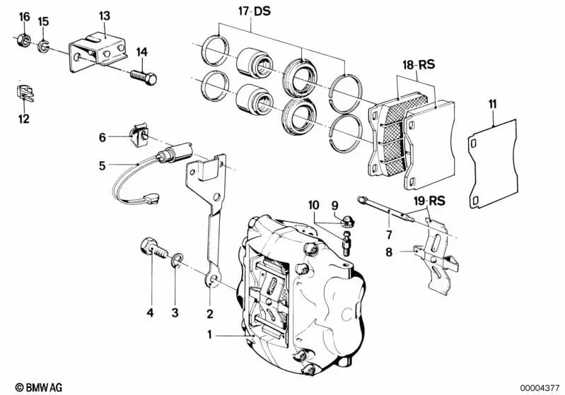 Juego de Accesorios para BMW E12, E24, E23 (OEM 34111150554). Original BMW