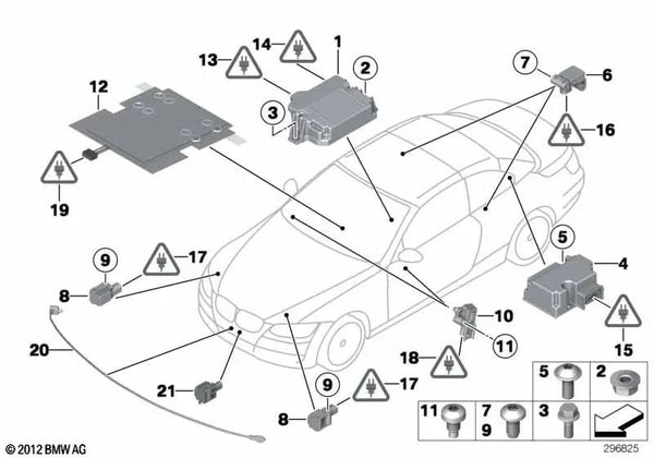 Unidad de control del airbag para BMW E82, E88, E92N, E93N (OEM 65779264916). Original BMW