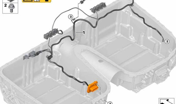 Sensor de Temperatura para BMW Serie 5 G38, G38N (OEM 61278673022). Original BMW