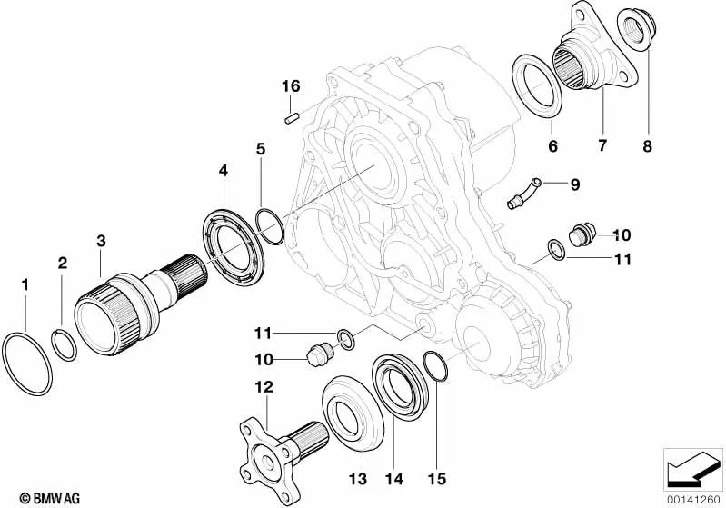 O-Ring for BMW 3 Series E46 (OEM 27107536962). Genuine BMW