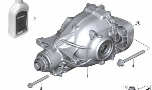 Carcasa del Eje Trasero para BMW G26 (OEM 33109425858). Original BMW