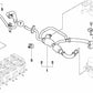 Tubería de vacío OEM 11617836997 para BMW E60, E61, E63, E64. Original BMW.