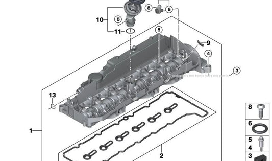 OEM Colate Cover 11128571308 für BMW G20, G21, G30, G31, G32, G11, G12, G14, G15, G16, G01, G02, G05, G06, G07. Original BMW.