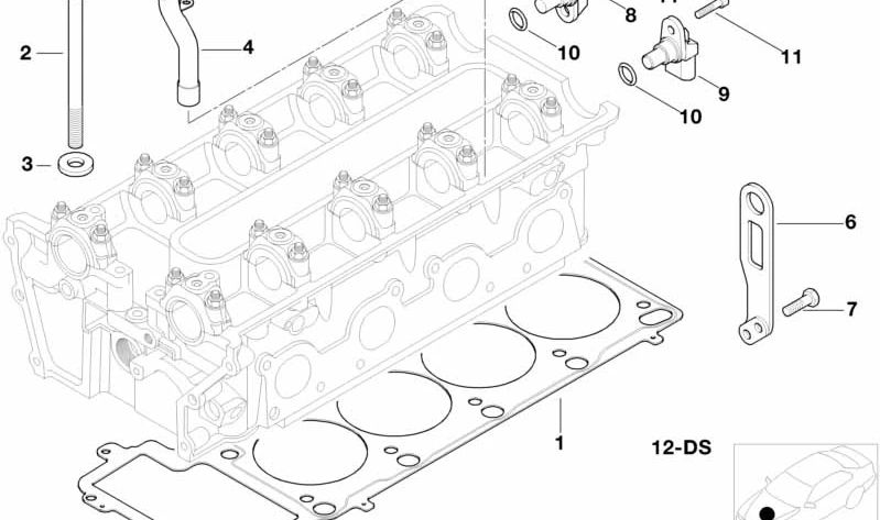 Tubo para BMW Serie 5 E39, Z8 E52 (OEM 11121407206). Original BMW