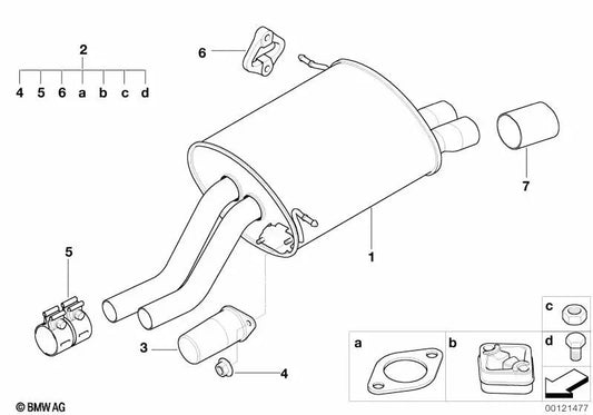 BMW Coussin de vibrations (OEM 18107506458). BMW d'origine