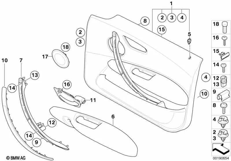 Cubierta de Altavoz Tono Medio Derecha para BMW Serie 1 E81, E82, E87N, E88 (OEM 51416975350). Original BMW.