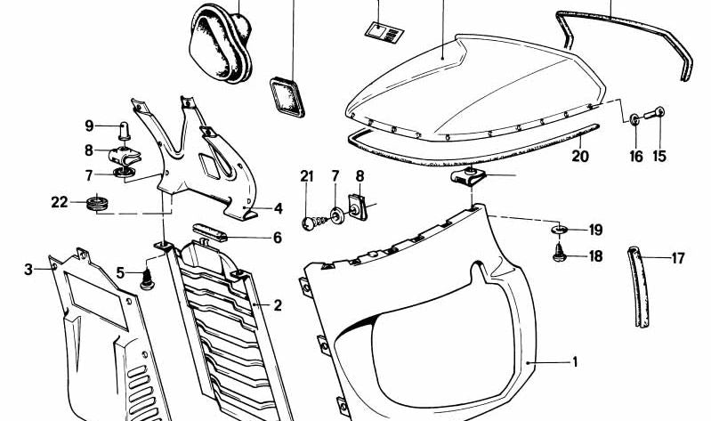 Taco de Expansión para BMW E24 (OEM 46631233909). Original BMW