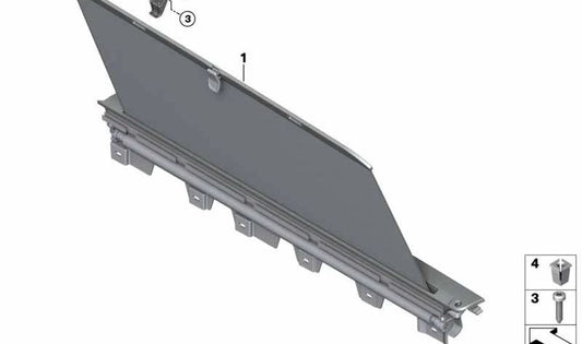 Persiana de protección solar puerta trasera derecha para BMW Serie 3 G21, G81 (OEM 51427473832). Original BMW