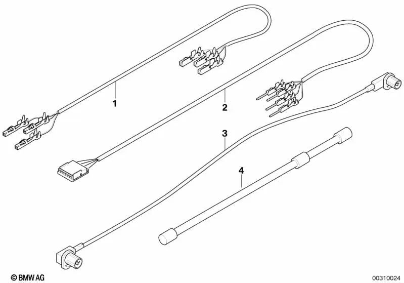 Cable FBAS para BMW X5 E70, E70N (OEM 61119200890). Original BMW.