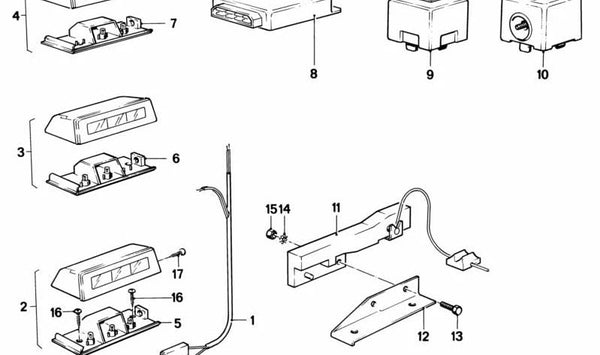 Unidad de Control de Arranque del Cinturón para BMW E21, E12, E28, E24, E23 (OEM 61311370263). Original BMW