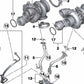 Tubería de aceite (Ölleitung) OEM 11428053164 para BMW F10, F06, F12, F13, F85, F86. Original BMW.