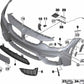 Cubierta de parachoques imprimada delantera para BMW Serie 3 F80, Serie 4 F82 (OEM 51118058822). Original BMW