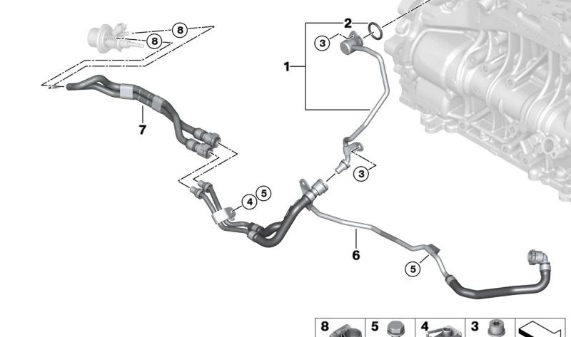 Conducción del Módulo SCR para BMW Serie 5 F10N, F11N (OEM 11538514060). Original BMW